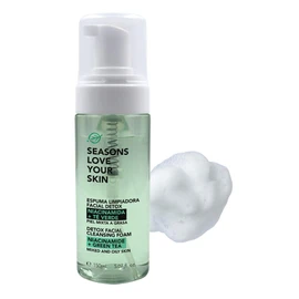 Seasons Love Your Skin Tratamiento con Niacinamida: Limpiador Facial en Espuma Detox + Serum Facial Niacinamida + Protector Solar FPS 50 Efecto Mate