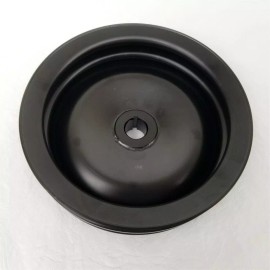 espeedpro21 Black Steel Small Block Chevy 3 Pulley Set For SBC 283 327 350 383 400 swp