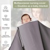 Dimoxii Nursing Cover for On the Go, Soft Muslin Nursing