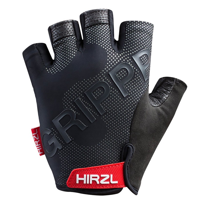 Hirzl Grippp Tour 2.0 Short Finger Unisex Cycling Gloves (Black,