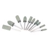 100Pcs Rubber Grinding Head Polishing Bit Various Sizes Accessory Set