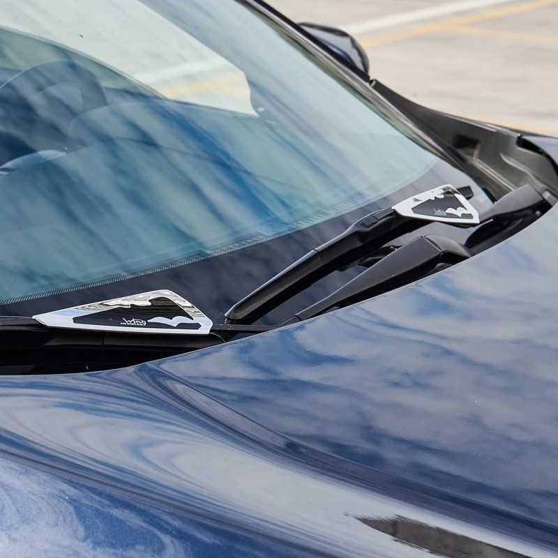 JSCARLIFE - 1 par de limpiaparabrisas de coche (negro)