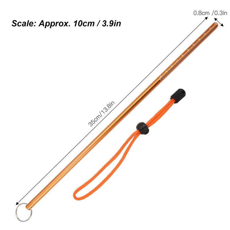 Diving Pointer Stick Aluminum Alloy 35cm Multifunctional Underwater Rod with