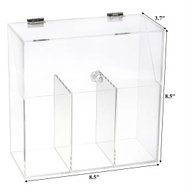 Okllen Makeup Brush Holder with Dustproof Lid, White Pearls, Acrylic Clear Ma...