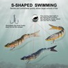 NATVIC Fishing Lure bass Lure, 3D Lifelike Swimbait, Realistic Design