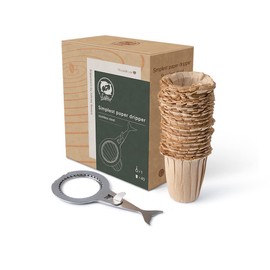 Coffee Dripper Filter Reusable, Permanent Coffee Filter Made of Stainless Steel Single-Cup Coffee Machine + Filter Bags 40 Pieces