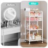 HapiRm Makeup Organizer Storage Cart - 4 Tier Skincare Make