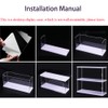 2-Shelves Acrylic Display Case for Collectibles Funko POP Shelves with