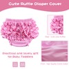 DOOVID Baby Bloomers Diaper Covers for Girls Ruffle Bloomers for