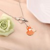 MAOFAED The Ancher and Fox Lariat Necklace for Fantasy Reader,