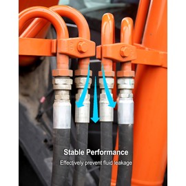 12Pcs 3/8"Hose x 3/8" JIC Hydraulic Hose Fittings Fit for Dayco Weatherhead U-Series Adjustable Crimpers, 37° Male Hydraulic Hose End Crimp