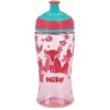 Nuby 12oz Kids Water Bottle Free Flow Pop Up Spout