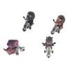 4Pcs Dinosaur Motorbike Toy Motorcycle PVC Pull Car Home Decoration