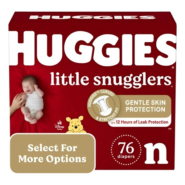 Huggies Little Snugglers Recien Nacido, 76 Unidades