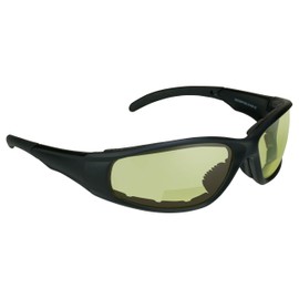 Bikershades Bifocal Safety Motorcycle Glasses Night Yellow Z87 +2.00