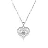 Heart Necklace for Women, Silver Necklaces for Women,Dainty Love Pendant