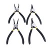 4Pcs Snap Ring Pliers Set Steel Circlip Pliers Kit with