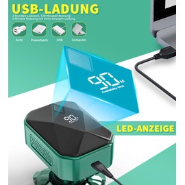 Glatzen Rasierer Herren elektrisch, Luctry Kopfrasierer für Männer mit Glatze, IPX7 Wasserdicht Glatzen Rasierer Herren, Nass- und Trocken-kopfrasierer Glatze, mit 6 Rotierende Scherköpfe