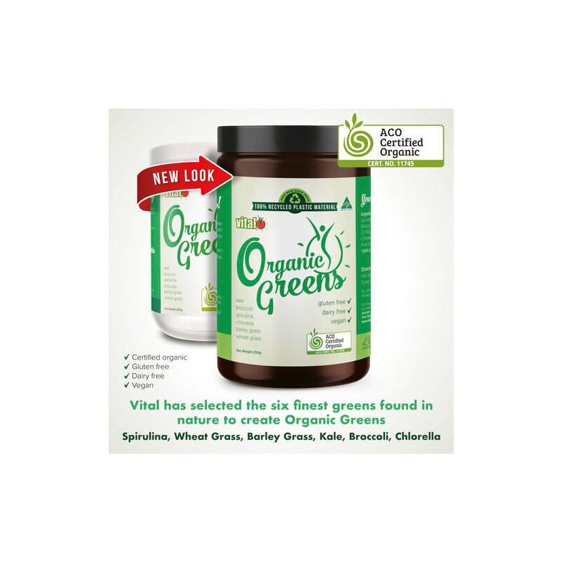 Vital Organic Just Greens Powder 200g