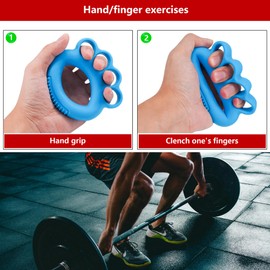 Finger Exerciser, Hand Grip Strengthener,Grip Strength Trainer，Hand Strengthener，Hand Exercise Circle ，Finger Therapy Circle， Improves Grip Strength，elderly people exercising for health, athletes,