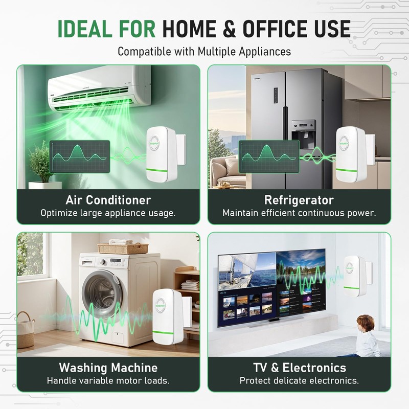 2pc Electricity Saving Box Energy Saving Device Smart Save Plug