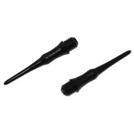 Maxmoral 100PCS 2BA Thread Dart Tips Plastic Dart Tips Soft Dart Tips Electronic Dart Tips Dart Shafts O-Rings Used for Replacement Dart Shaft Parts 50 Black and 50 White