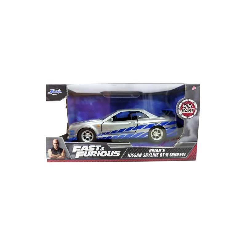 Nissan Skyline Gtr R34 Brian Rapido Y Furioso Jada 1:32