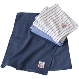 Hiorie Face Towels, Denim Color, Gauze Towel, Set of 3, Assorted Colors, 01, Made in Japan