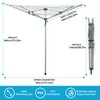 JS HANGER Collapsible 4-arm Rotary Outdoor Umbrella Drying Rack Metal