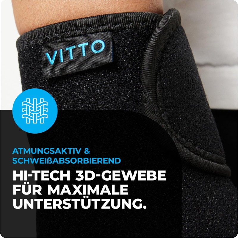 VITTO Wrist Support - Hand Bandage for Tendonitis, Carpal Tunnel