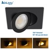 KnLnny Ware Square Black Gimbal Recessed Lighting 4 Inch 6