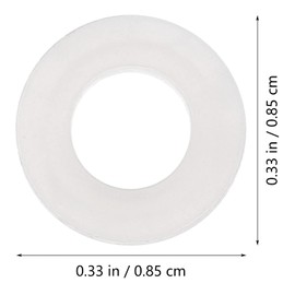 SUPVOX 100Pcs Earring Pads Round Silicone Earring Cushions Soft Silicone Earring Accessories for Clips on Earrings