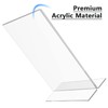MaxGear Acrylic Sign Holder 5x7 inches 12 Pack, Table Paper