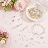 PONABEADIY Faceted Crystal Glass Transparent Beads for Bracelet Making
