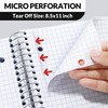 SUNEE 5 Subject Graph Paper Notebook - 400 Pages, 9"x11",