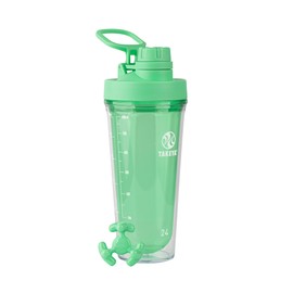 Takeya Protein Shaker - BPA-Free Plastic Bottle with Leakproof Spout Lid - Easy Carry for Gym & More - Dishwasher-Safe & Reusable - 24 oz, Pistachio Green