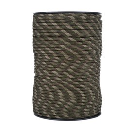 550 High Density Paracord Camping Tent Rope, Reflective Thick Parachute Tent Guy Cord Rope 100m, 9 Strand Core High Wear Outdoor Camping Activities Rope Drawstring Cord Line(Camouflage)