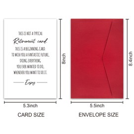 Funny Retirement Card for Men Women, Farewell Gifts for Coworkers Boss Friends, Leaving Card for Colleagues, Retirement Gifts for Teachers Nurses Dad Mom