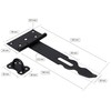 KOTARBAU® Hasp Hasp and Padlock Set 240mm Black Solid Lock