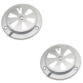OZXNO 2 Pcs BBQ Smoker Air Vent Set Stainless Steel Smoker Grill Vent Silver Grill Air Damper for Increased Airflow