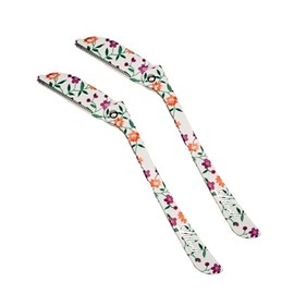 Lilibeth Brow Shaper - Dermaplaning Blades for Face - Face Shaver for Women - Dermaplaning Tool for Women - Pack of 2 Derma Blades (Spring Floral)