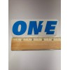 Bike Sticker 4" KMC ONE Blue w. Clear Bike Bar