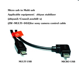 DYTDIEYINGTU for zhiyun crane2 for Sony Cable crane2/weebill-s/Crane-M/Crane Plus Stabilizer Camera Control Cable Micro USB to Multi Release Cable a7 a7m3 m4 s2 s3 r3 r4 a6000..(ZW-MULTI-002)