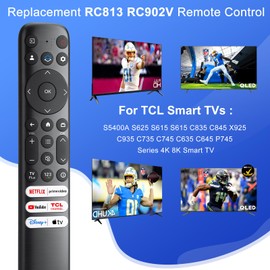 Universal Remote Control for TCL Google TV RC902V FAR1 FMR1 FMR2 C835 C635 P735 X925 C735 S5400A LED QUHD UHD QLED 4K 8K Smart TVs RC833 RC813 Replacement Remote