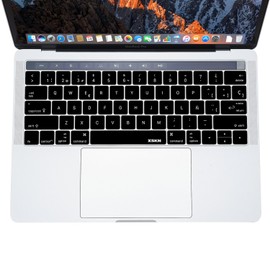 XSKN Touch Bar Spanish Silicone Keyboard Skin Cover and Protector Film Customized Gift for New MacBook Pro 13" A1706 A1989 and Pro 15" A1707 A1990With Touch Bar (2016 Release), US Layout