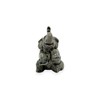 ChangThai Design Tiny 1¾"High Gray Baby Elephant Calf Sitting Figurine