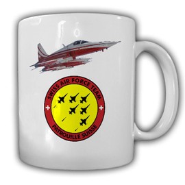 Patrouille Suisse Swiss Air Force Team F5 Tiger Insignia Airplane Switzerland Swiss Army Clunk Season Cup Coffee # 14611