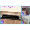 6 Pack Magnetic Air Vent Deflector, Adjustable Length
