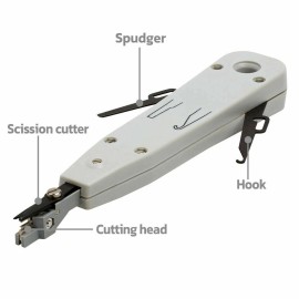 Precision Tool Impact Punch Down Tool 110 Blade Network Wire Cable Cat3 Cat4, Cat5e, and Cat6