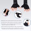 HENOTIC 2 Pairs Copper Arthritis Gloves for Women Men, Fingerless